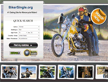 Tablet Screenshot of bikersingle.org